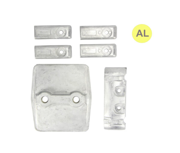 Anodensatz Aluminium für Mercury Verado 250 + 300 PS Verado V8 (4.6L)