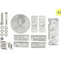 Anodensatz Aluminium für Mercury Verado 200-350 PS, 6 Zylinder