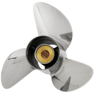 PowerTech Edelstahlpropeller SCB3 10-3/8 x 16 für Honda, Yamaha, Suzuki 40-60 PS