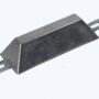 Zinkanode Trapezform zur Montage am Rumpf, Gewicht 1,0 Kg