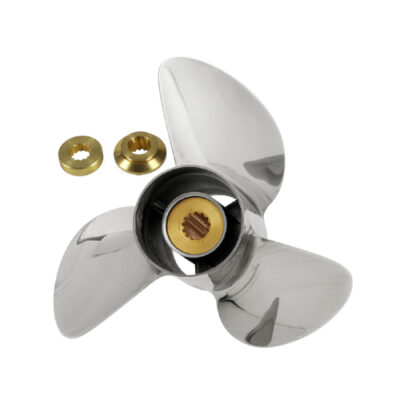 PowerTech Edelstahlpropeller SCB3 10-3/8 x 16 für Tohatsu 40/50 PS