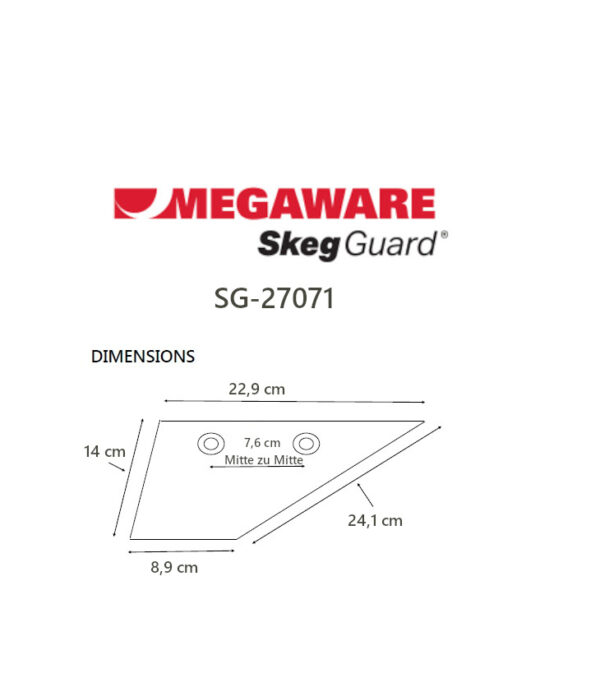 SkegGuard Reparaturfinne für div. Force, Honda, Mercury, Suzuki, Tohatsu, Yamaha – Bild 6
