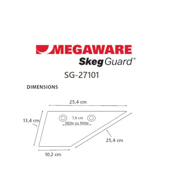 SkegGuard Reparaturfinne für OMC 400 Cobra Bj. 1986-90 + Evi./Joh. 90-140 PS 2-Takt Bj. 1980-2001 – Bild 6