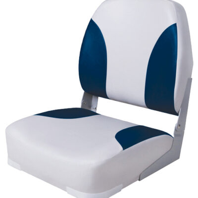 Gepolsteter Bootssitz “Split”, Farbe weiß/blau