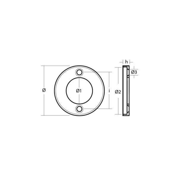 Ringanode aus Magnesium für Volvo Penta AQ250, AQ270 und AQ275 (leicht oxidierter Artikel aus Lagerüberhang) – Bild 3