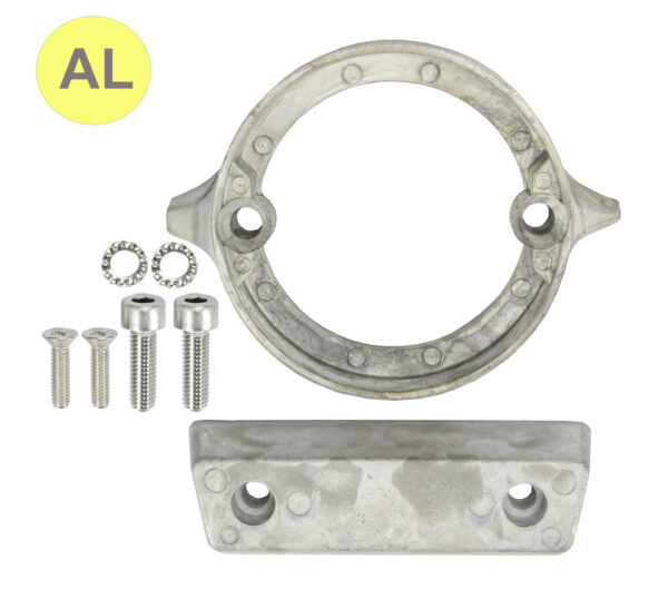 Tecnoseal Anodensatz Aluminium für Volvo Penta AQ290-DP (Duoprop)