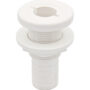 Borddurchlass weiß, mit 1-1/8"-Schlauchanschluss