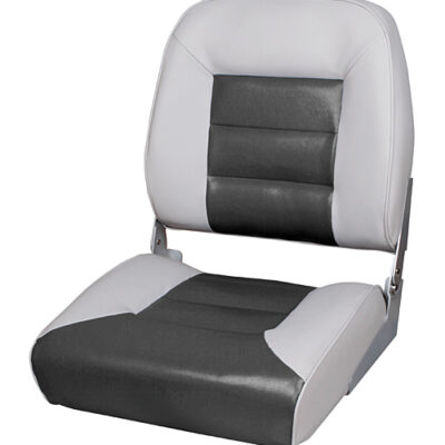 Gepolsteter Bootssitz “Miami”, Farbe grau/anthrazit