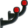 Pendelleuchte rot/weiß, LED, 2er-Set