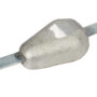 Magnesiumanode Tropfenform zur Montage am Rumpf, Gewicht: 0,8 Kg