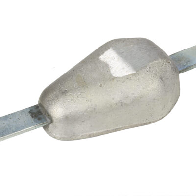 Magnesiumanode Tropfenform zur Montage am Rumpf, Gewicht: 0,8 Kg