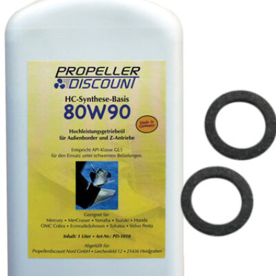 Getriebeöl 80W90 mit zwei Dichtungen für MerCruiser Bravo One