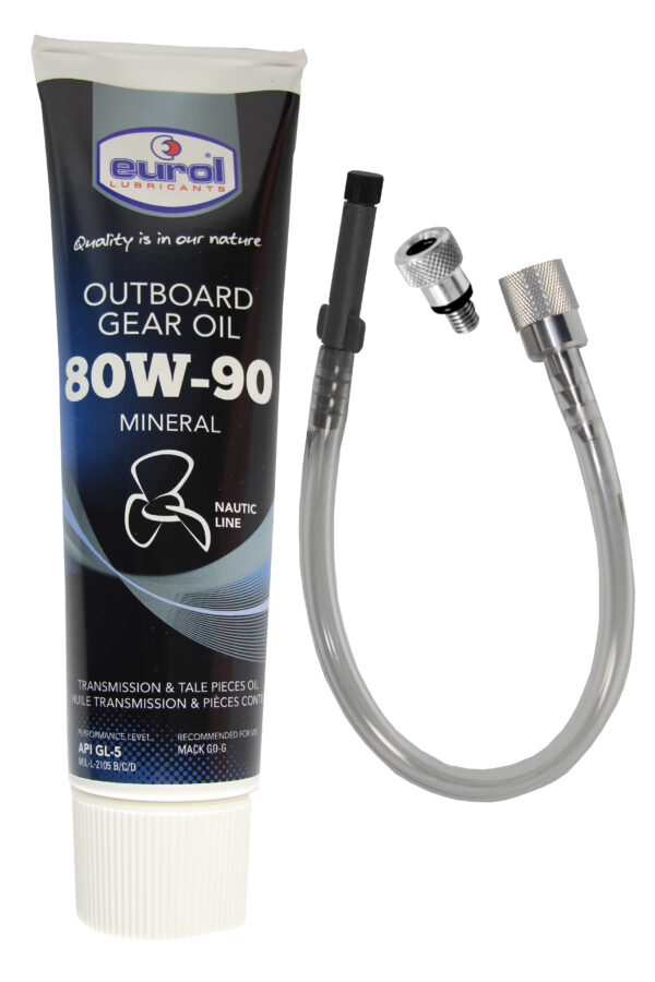 300ml Eurol Außenborder Getriebeöl 80W90 + Füllschlauch und Adapter