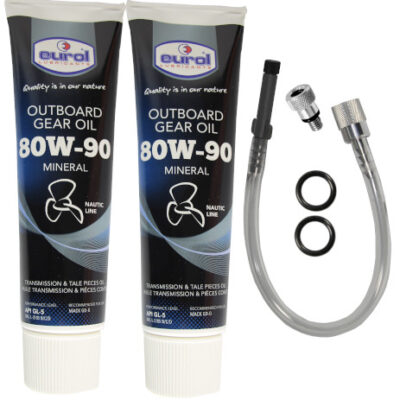 2x 300ml Eurol Getriebeöl 80W90 +Füllschlauch+Adapter+2 O-Ringe für Honda ab BF8