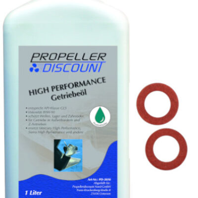 High Performance Getriebeöl (1 Liter) mit zwei Dichtungen für Yamaha Außenborder