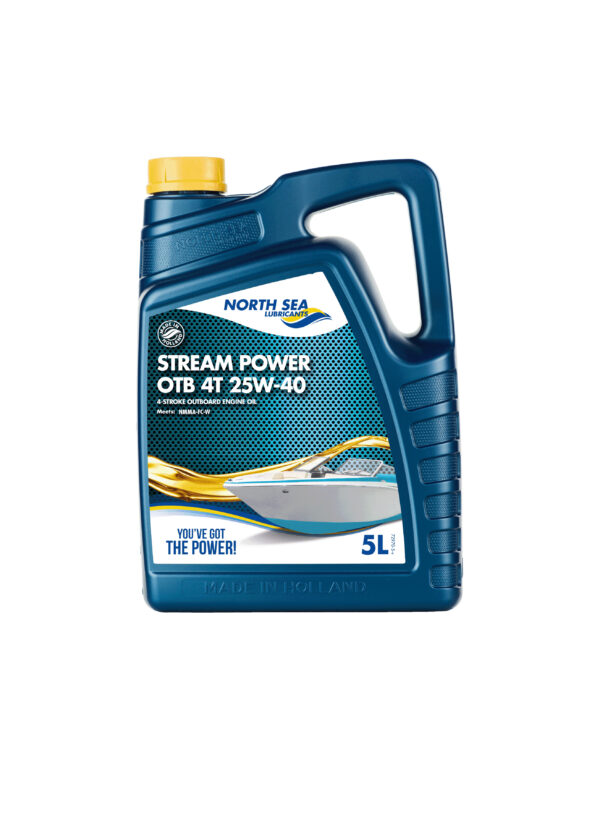 North Sea Stream Power OTB 4T 25W-40 Marine-Motoröl, (5 Liter), ersetzt Mercury Nr. 92-8M0086224