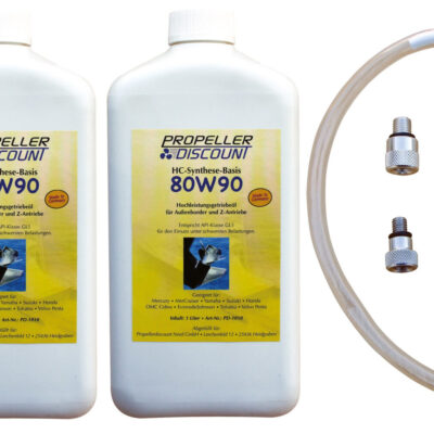 3 L Getriebeöl + Dichtung + Pumpe für Mercury Außenborder