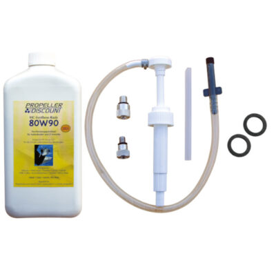 1L Getriebeöl mit 2 Dichtungen + Getriebeölpumpe für Suzuki Außenbordmotoren