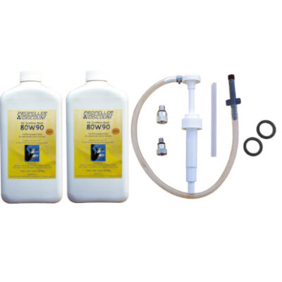 2L Getriebeöl + Dichtung + Pumpe für Mercury Außenborder