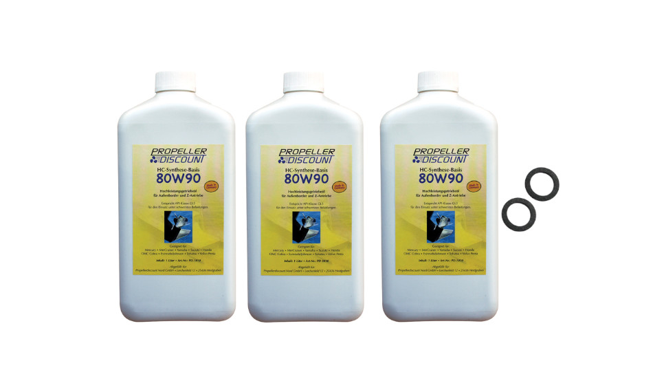 3L Getriebeöl mit 2 Dichtungen für Suzuki Außenbordmotoren