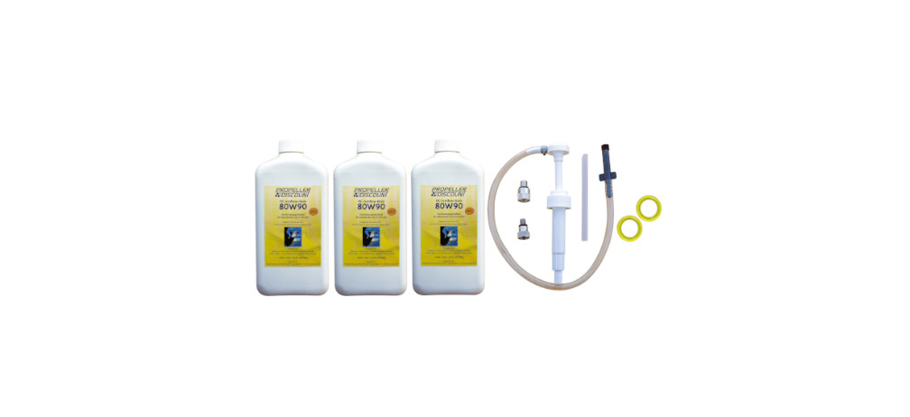 3L Getriebeöl mit Dichtungen + Getriebeölpumpe für MerCruiser Alpha One