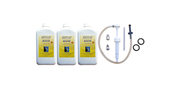 3 L Getriebeöl mit Dichtungen und Getriebeölpumpe für Suzuki Außenborder