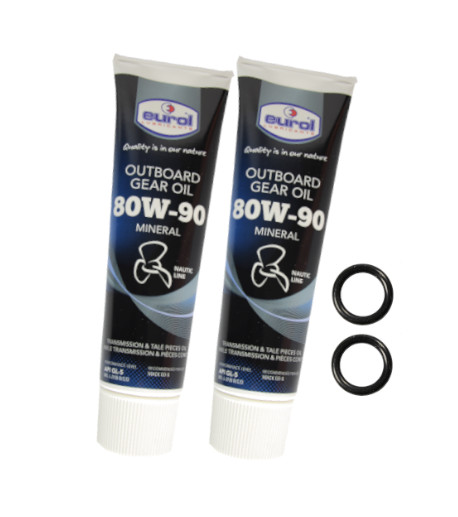 2x 300ml Eurol Außenborder Getriebeöl 80W90 mit 2 Dichtungen für Suzuki Außenborder