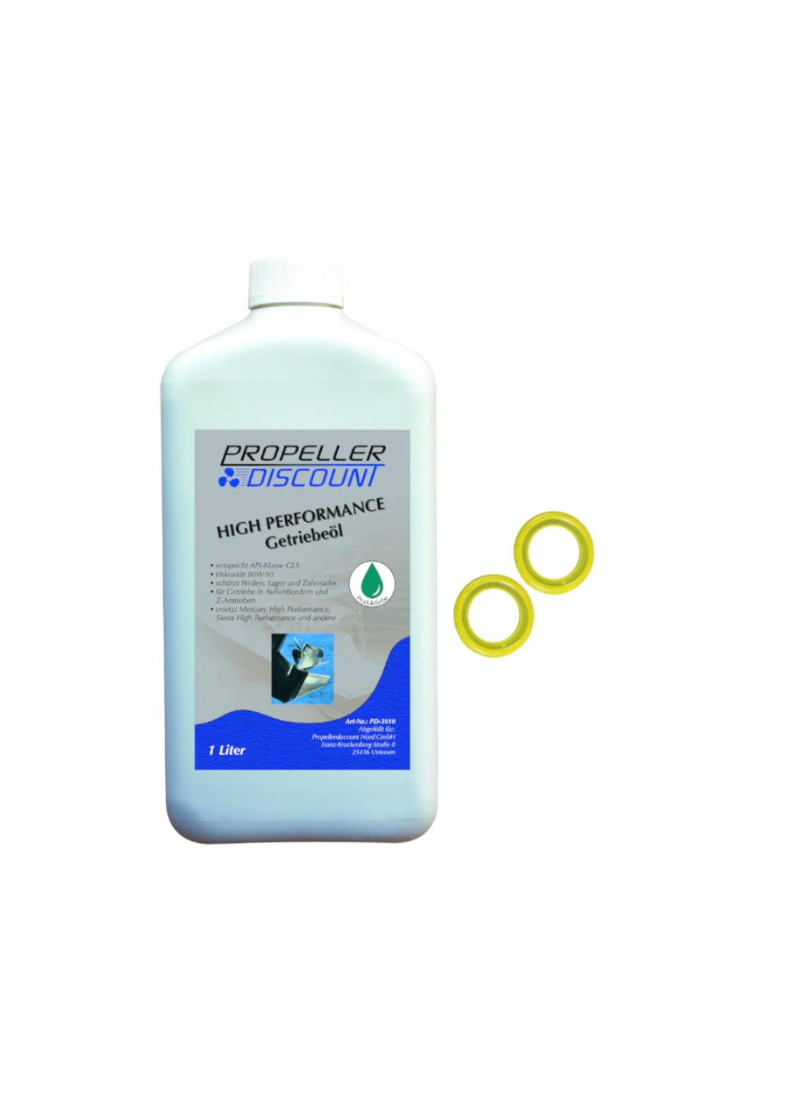 1L High Performance Getriebeöl mit zwei Dichtungen für MerCruiser Alpha One