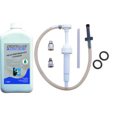 1L High Performance Getriebeöl mit Dichtungen + Pumpe für Mercury Außenborder